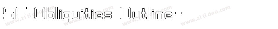 SF Obliquities Outline字体转换
